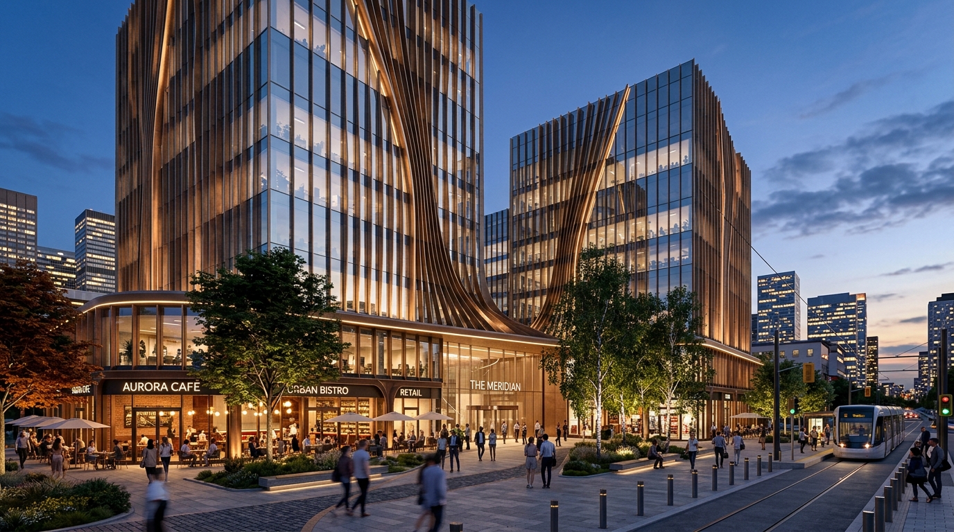 Commercial Skyscraper Rendering Austin